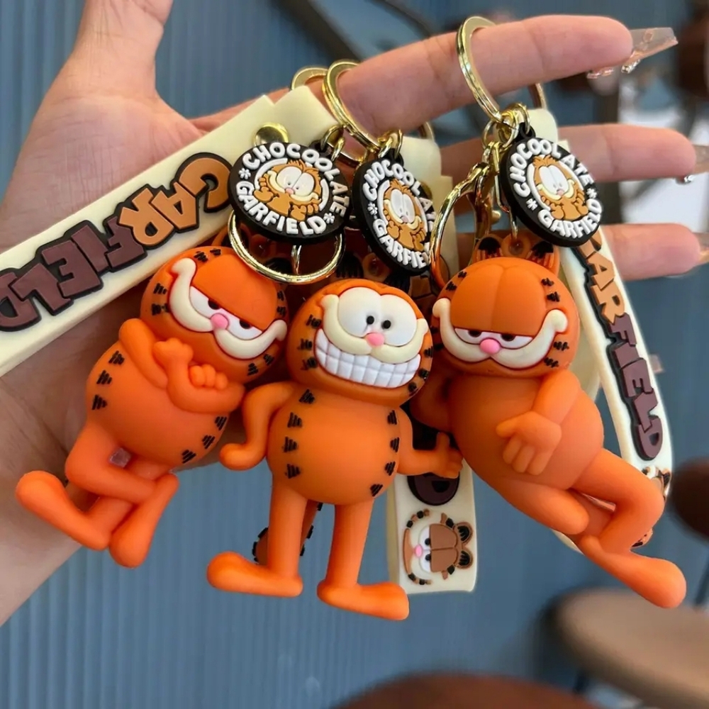 3 PCS - Garfield keychains